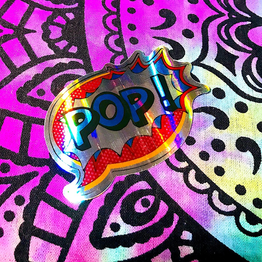 POP Metallic Prismatic Reflective Single Decor Sticker